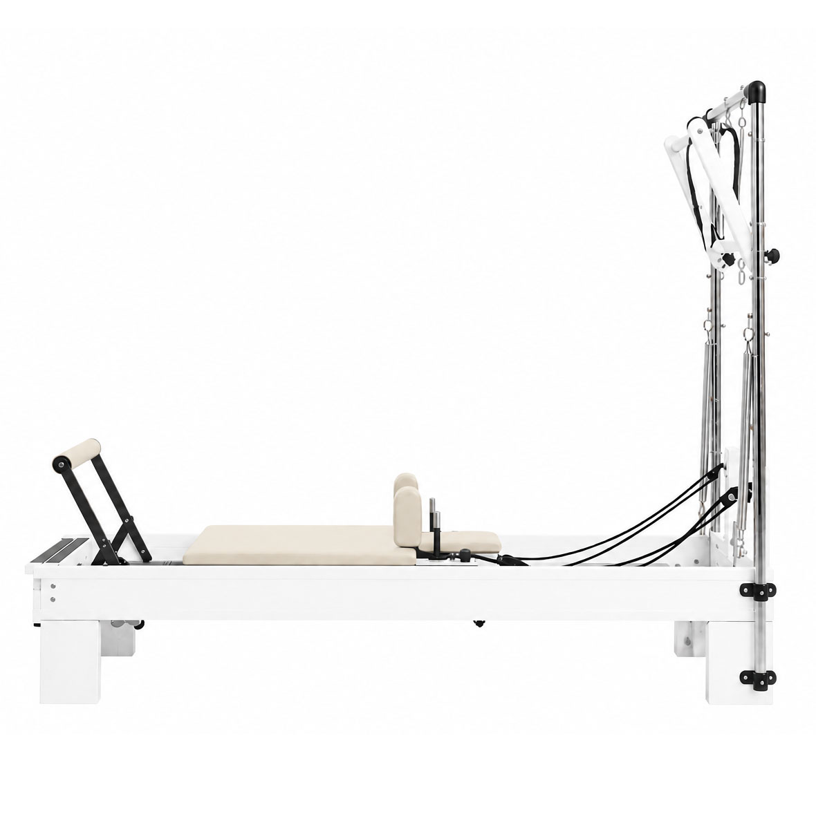 Norden Core Tower Reformer, White Frame, Cream Leather