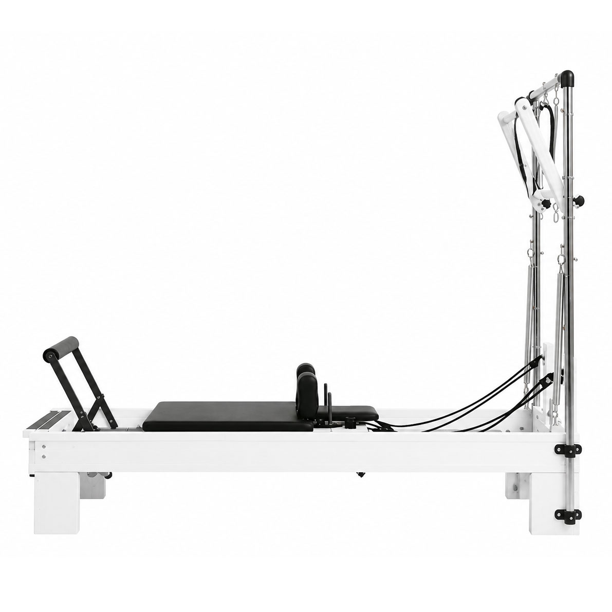 Norden Core Tower Reformer, White Frame, Black Leather