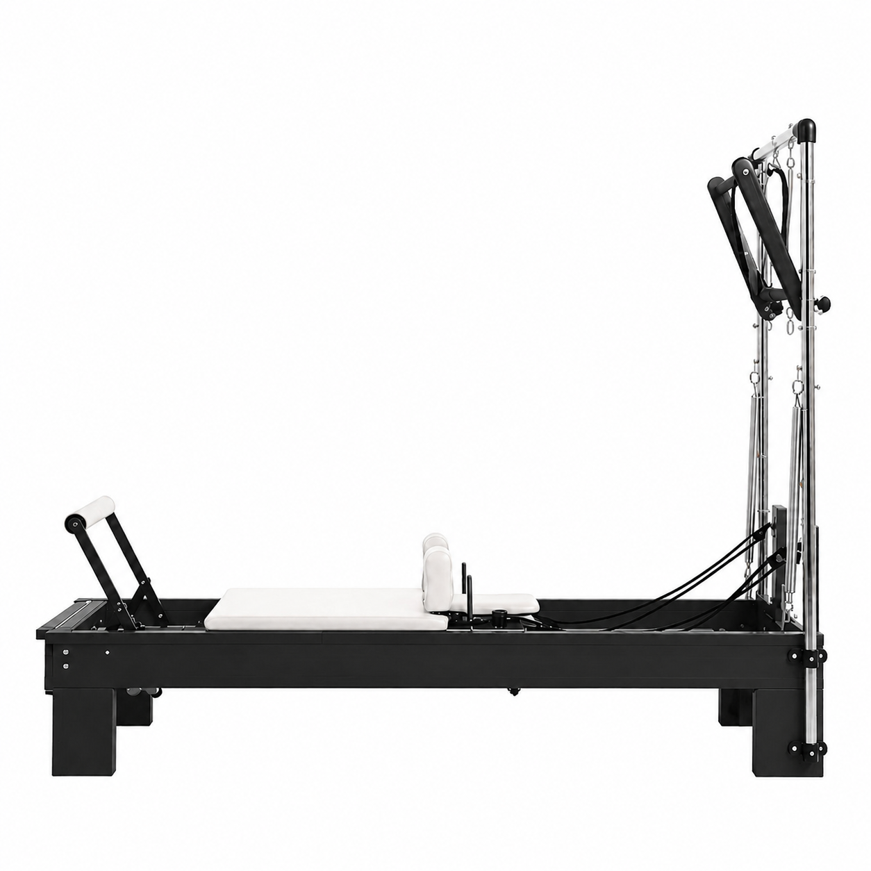 Norden Core Tower Reformer, Black Frame, White Leather