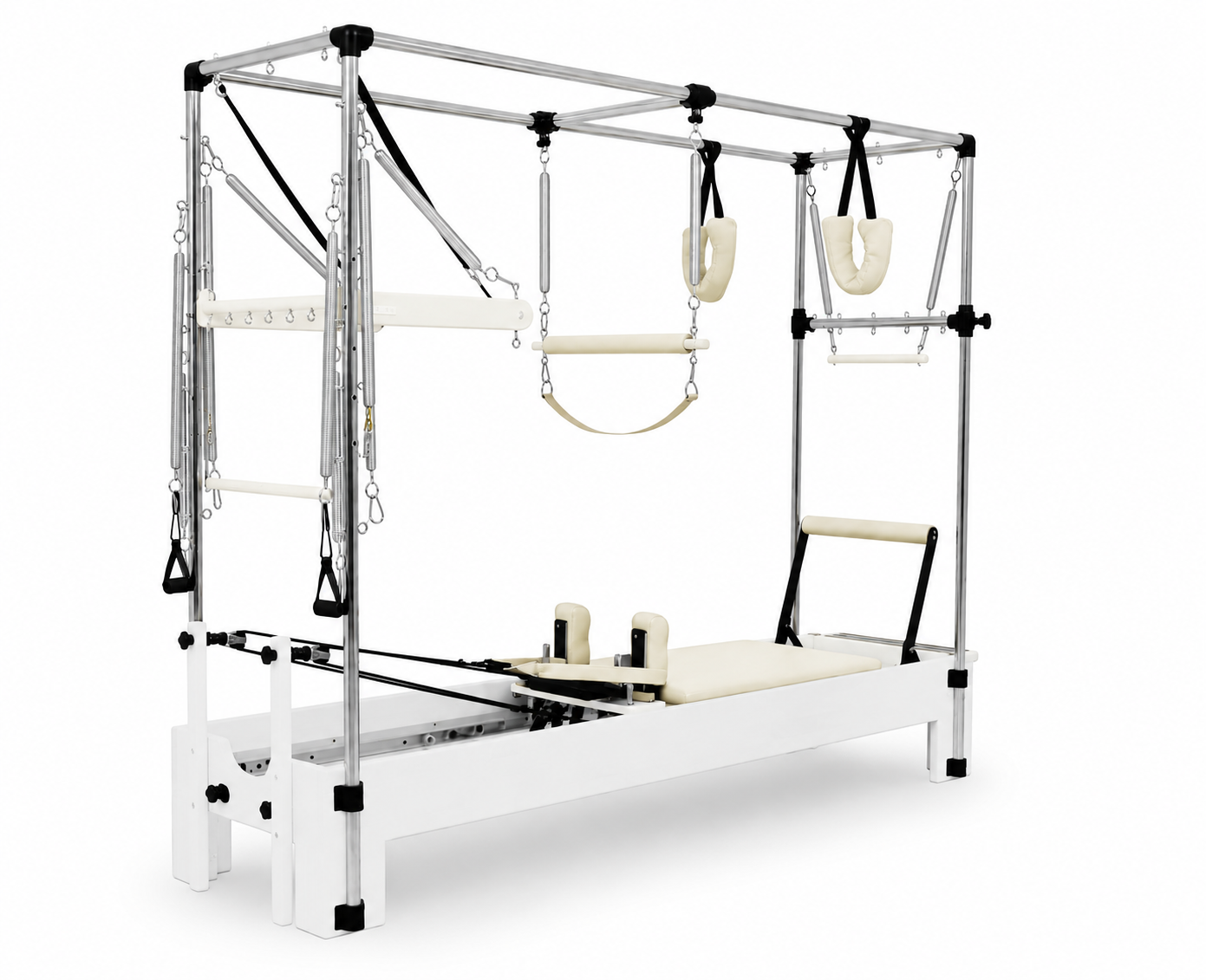 Norden Core Cadillac Reformer, Black Frame, Cream Leather