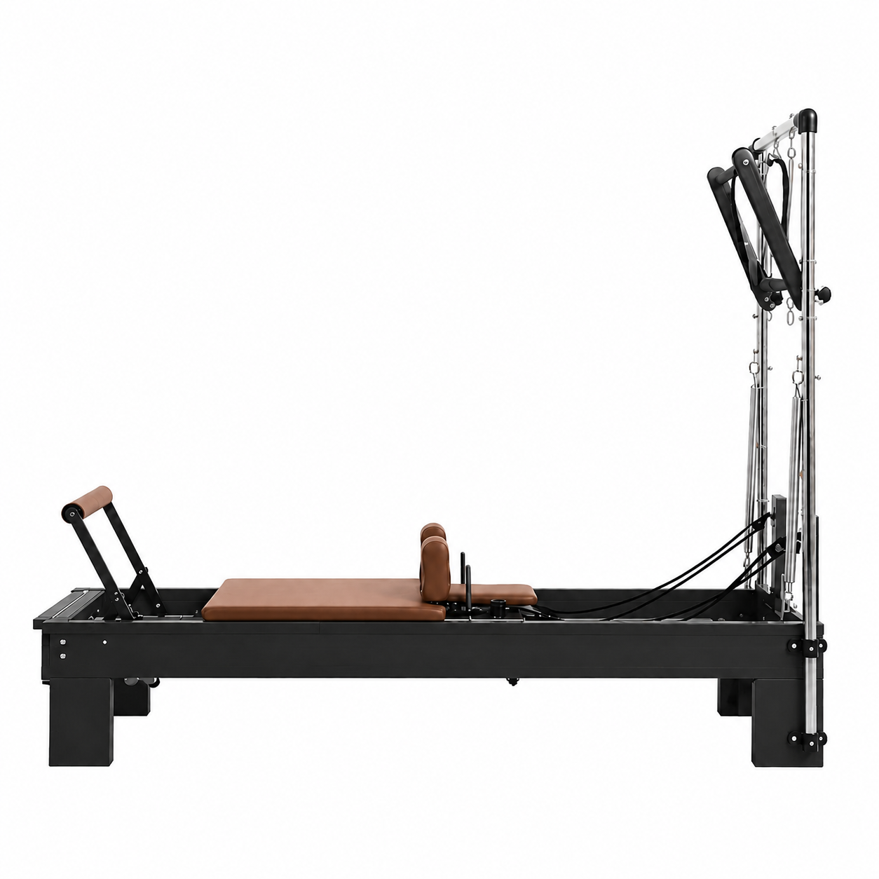 Norden Core Tower Reformer, Black Frame, Brown Leather