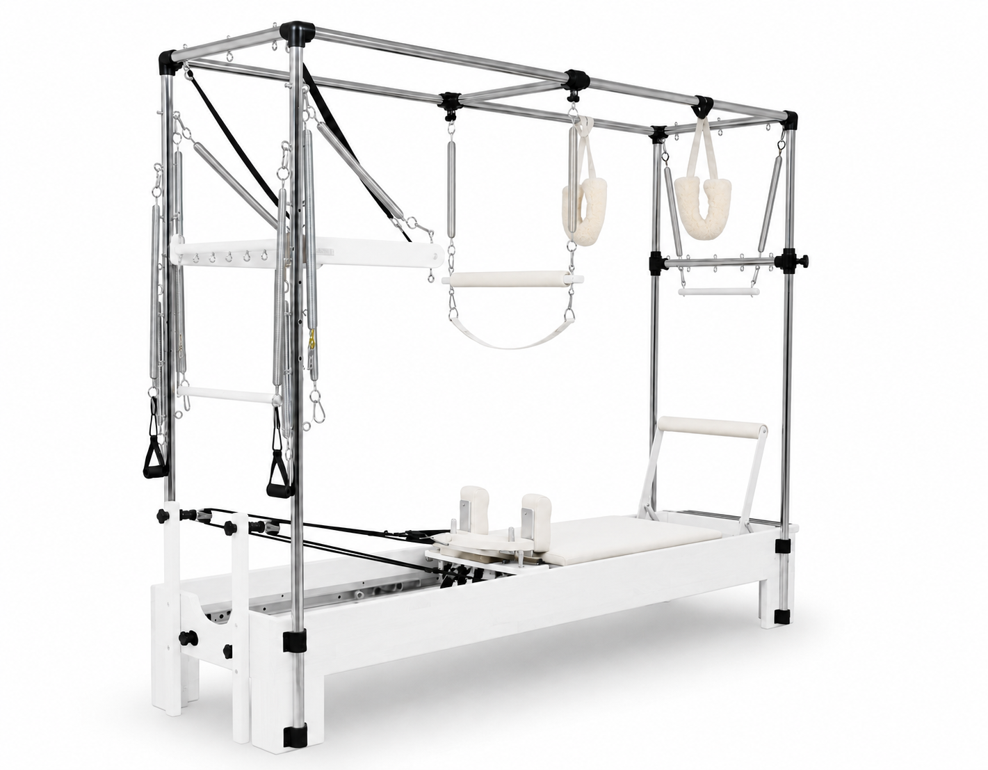 Norden Core Cadillac Reformer, Black Frame, Cream Leather