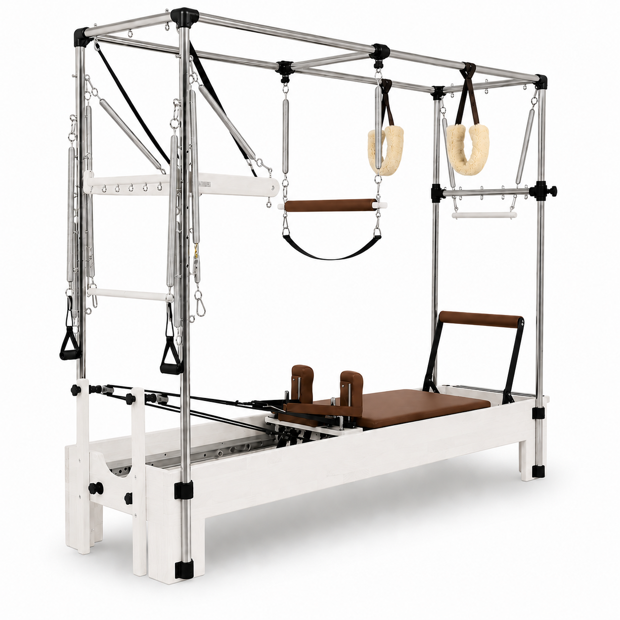 Norden Core Cadillac Reformer, Black Frame, Brown Leather