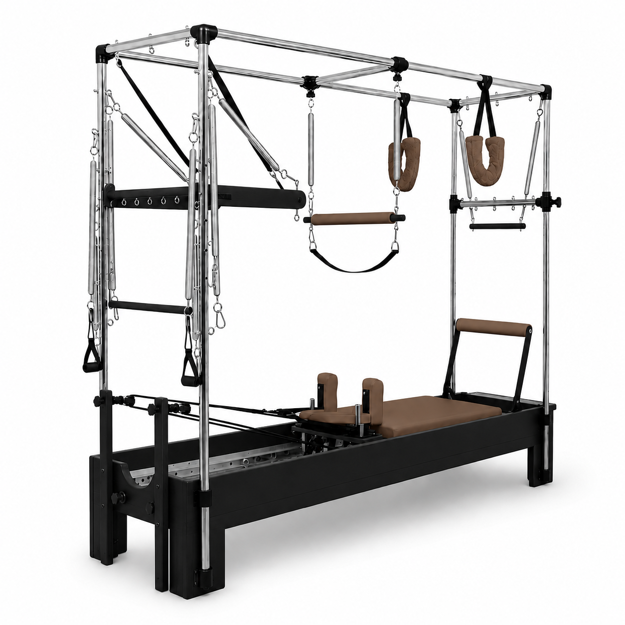 Norden Core Cadillac Reformer, Black Frame, Brown Leather