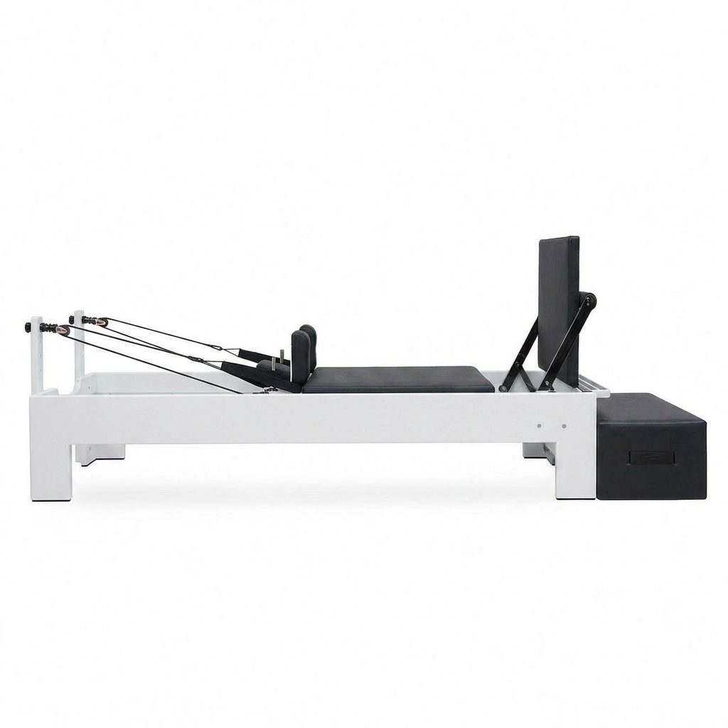 Norden Core Basic Reformer, White Frame, Black Leather